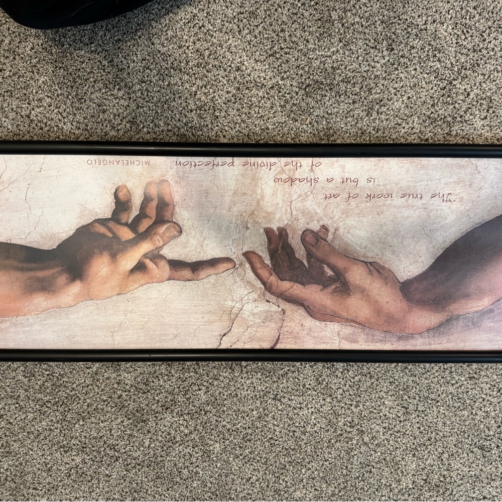 Michelangelo Hand Art Print